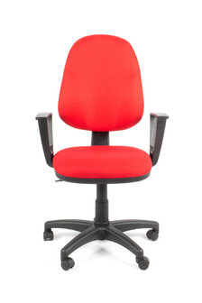 Linea Fabbrica Tiger 01 Rood/Rood Bureaustoel met Armleuning