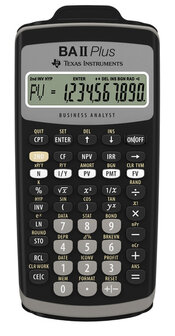 Texas Instruments TI-BAII+ Calculator Financieel TI-BA II Plus