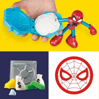 Play-Doh Spiderman Launch and Slice Battle