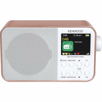 Kenwood CR-M30DAB-R DAB+ Radio Roze/Wit