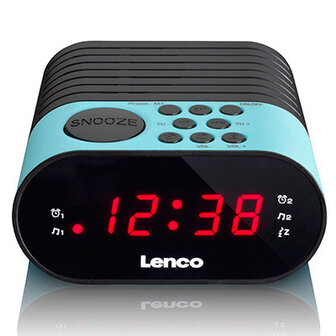 Lenco CR-07 Wekkerradio Blauw