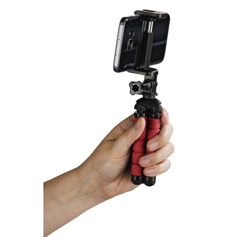 Hama Ministatief Flex Voor Smartphone En GoPro 14 Cm Rood