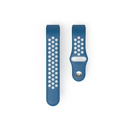 Hama Sportpolsband Voor Fitbit Charge 3/4 Ademend Horlogebandje Blauw/grijs