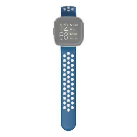 Hama Sportpolsband Voor Fitbit Versa 2/Versa (Lite) Ademend Horlogebandje Bl.