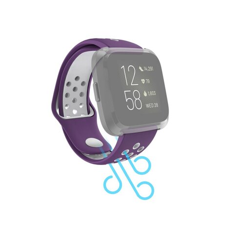 Hama Sportpolsband Voor Fitbit Versa 2/Versa (Lite) Ademend Horlogebandje Pa.