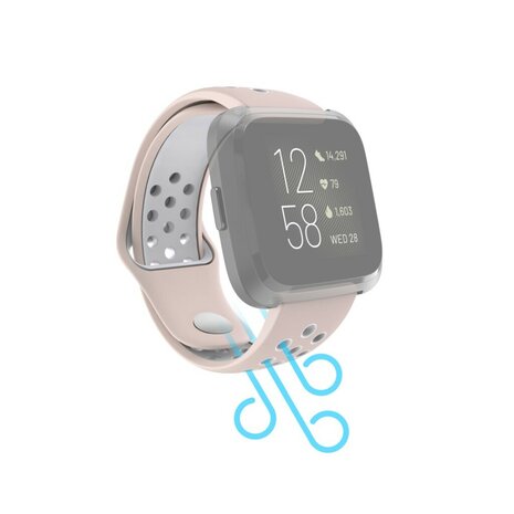 Hama Sportpolsband Voor Fitbit Versa 2/Versa (Lite) Ademend Horlogebandje Ro.