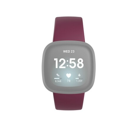 Hama Polsband Voor Fitbit Versa3/Sense Polsband Universeel Bordeaux