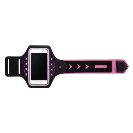 Hama Sport-armband Running Voor Smartphones Maat XL Met Led Pink