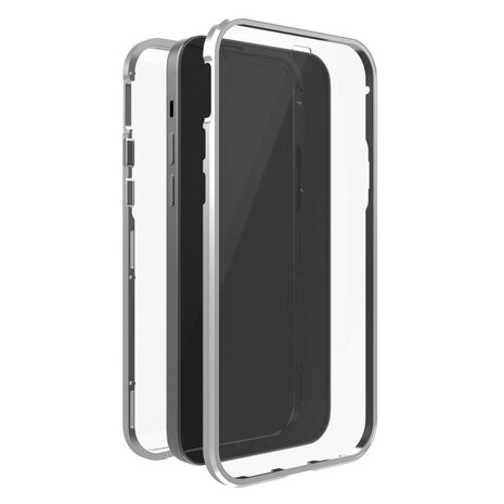 Black Rock 360° Glass Cover for Apple iPhone 12 Mini Silver