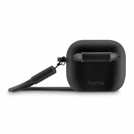 Hama Beschermhoes Fantastic Feel voor Oplaadcase AirPods 3e Gen Zwart