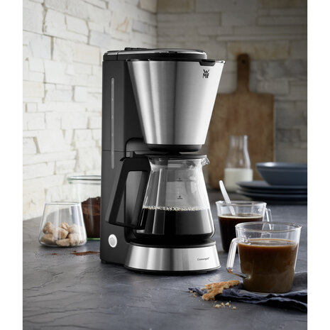 WMF KITCHENminis Koffiezetapparaat met Glazen Kan 710W 0.6L Zwart/RVS