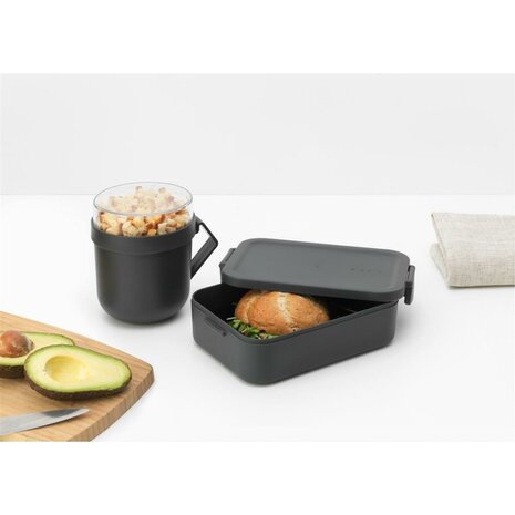 Brabantia Make & Take Lunchset 2-delig Donkergrijs