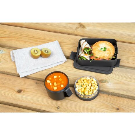 Brabantia Make & Take Lunchset 2-delig Donkergrijs