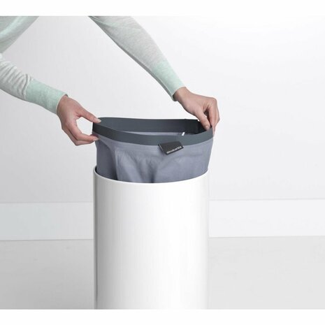 Brabantia Wasbox 35L Wit/Kurk