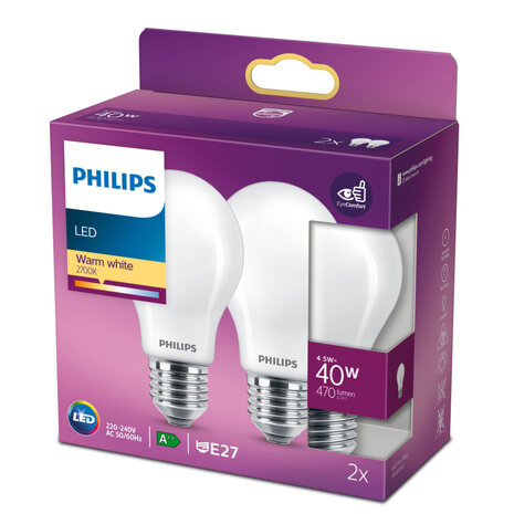 Philips Led Cl A60 Fr Nd 40w E27