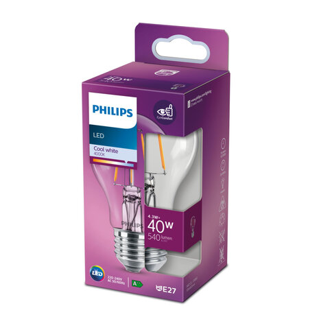 Philips Led Cl A60 Cl Nd 40w E27