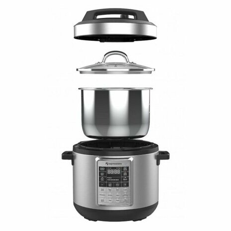 Espressions EP6000 Smart Pressure Cooker 5.7L RVS/Zwart