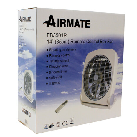 Airmate Box Ventilator + Afstandsbediening 8u Timer