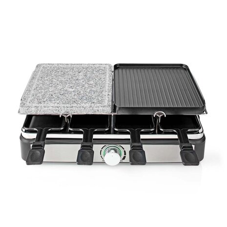 Nedis FCRA300FBK8 Gourmet Raclette Steen Grill voor 8 Personen