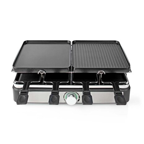 Nedis FCRA300FBK8 Gourmet Raclette Steen Grill voor 8 Personen