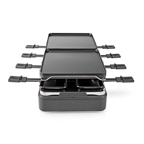 Nedis FCRA300FBK8 Gourmet Raclette Steen Grill voor 8 Personen