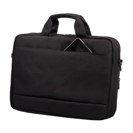 Juscha JU-46202 Laptoptas RPET Zwart 32x43x9cm Materiaal: Gerecycled PET