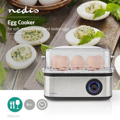 Nedis KAEB130EAL Eierkoker 8 St 3 Stages 500 Watt