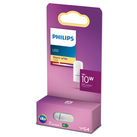 Philips LED 10W G4 Warm Wit