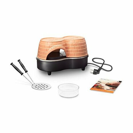 Emerio PO-122250 Pizzarette Duo + 2 Spatels Terracotta/Zwart