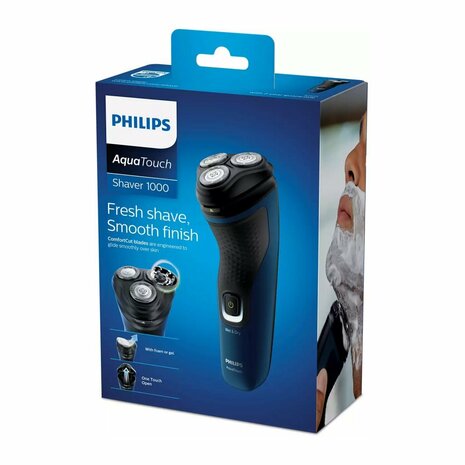 Philips S1121 Shaver 1100 Wet or Dry Scheerapparaat Blauw/Zwart