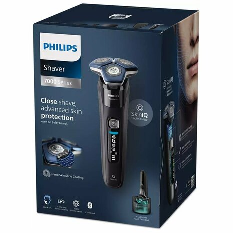 Philips S7886/58 Shaver series 7000 Elektrisch Scheerapparaat Zwart/Blauw