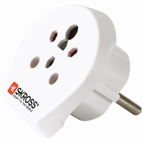 Skross SKR1500217E Travel Adapter India / Israel / Denmark To Europe