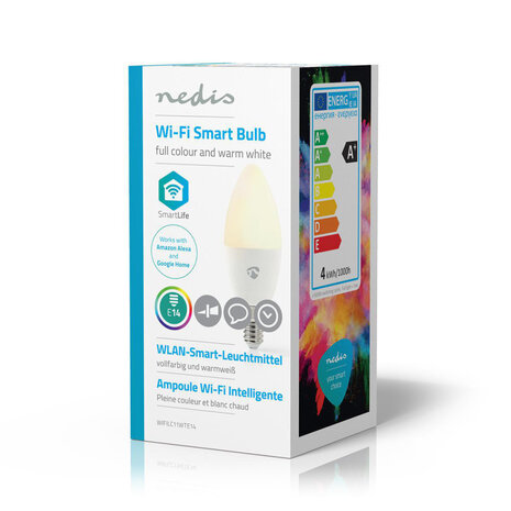 Nedis WIFILC11WTE14 Wi-fi Smart Led-lamp Full Colour En Warm-wit E14