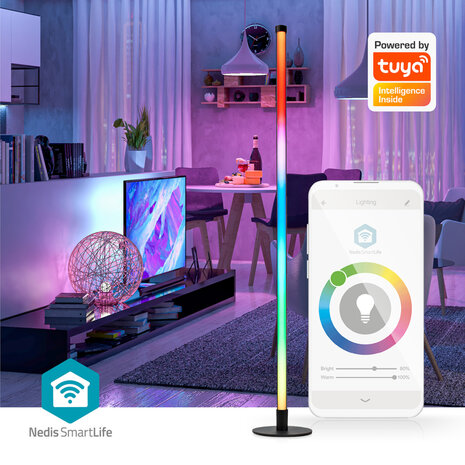 Nedis WIFILD20RGBW Smartlife Sfeerverlichting Wi-fi Tube 180 Lm Rgbic / Warm Tot Koel Wit 2700 - 6500 K 10 W Metaal / Siliconen