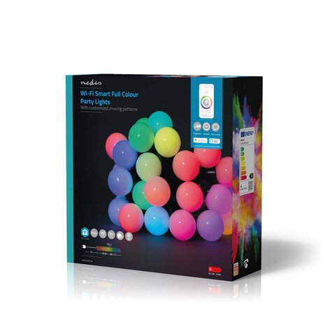 Nedis WIFILP02C48 Smartlife Decoratieve Led Feestverlichting Wi-fi Rgb 48 Led's 10.8 M Android™ / Ios