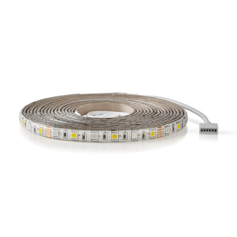 Nedis WIFILS50CRGBW Wifi Slimme Ledstrip Full Colour En Warm- Tot Koudwit 5 M