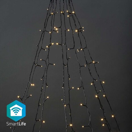 Nedis WIFILXT01W200 Smartlife Decoratieve Led Boom Wi-fi Warm Wit 200 Led's 10 X 2 M Android™ / Ios