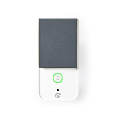 Nedis WIFIPO120FWT Wi-fi Smart Stekker Voor Buiten Spatwaterbestendig Ip44 Verbruiksmonitor Schuko Type F 16 A