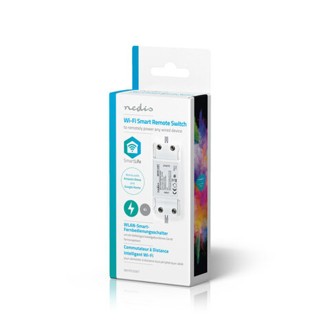 Nedis WIFIPS10WT Smartlife Schakelaar Wi-fi 2400 W Kroonsteentjes App Beschikbaar Voor: Android™ & Ios 90 X 40 X 25 Mm