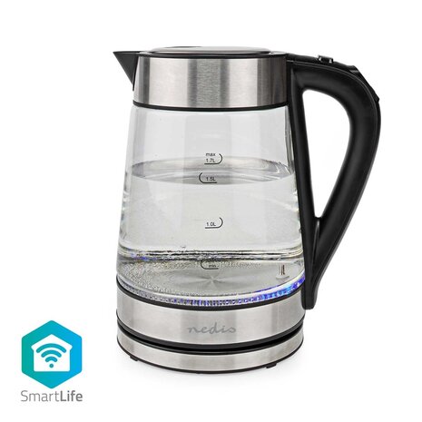 Nedis WIFIWK10CGS Smartlife Waterkoker + APP Wi-fi 1.7L 2200W