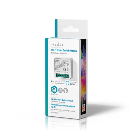 Nedis WIFIWMS10WT Smartlife Schakelaar Wi-fi 3680 W Kroonsteen App Beschikbaar Voor: Android™ / Ios