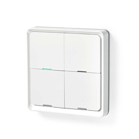 Nedis ZBWS40WT Smartlife Wandschakelaar Zigbee 3.0 Muurmontage Android™ / Ios Kunststof Wit