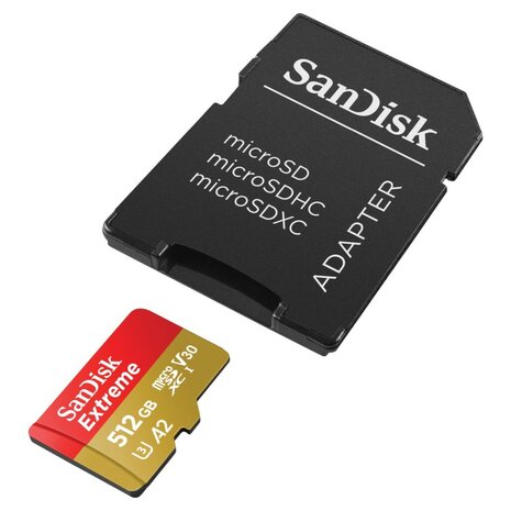 Sandisk MicroSDXC Extreme 512GB 190/130 Mb/s - A2 - V30