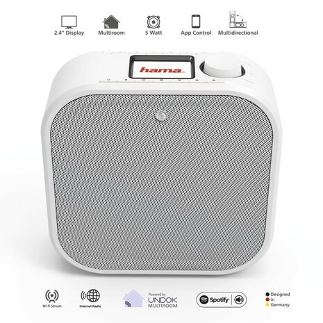 Hama Digitale Radio DIR355SBT DAB+/internetradio/Bluetooth®/app Wit