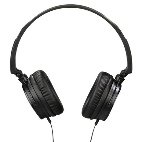 Thomson HED2207BK Koptelefoon On-ear Microfoon Vouwbaar Platte Kabel Zwart