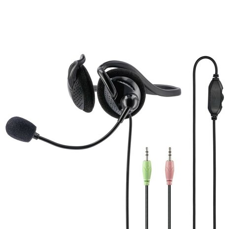 Hama PC-Office-headset NHS-P100” Met Nekband Stereo Zwart