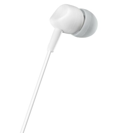 Hama Oordopjes Kooky In-ear Microfoon Kabel-knikbescherming Wit