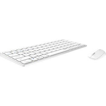 Rapoo 9600M Draadloos Multimode Toetsenbord-muisset Blade Combo TKL,wit QWERTY US