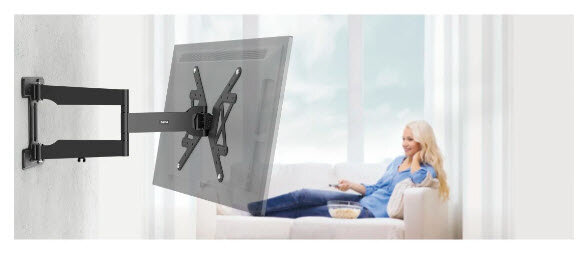 Hama Tv-muurbeugel FULLMOTION 400x400 165 Cm (65) Extra Lange Arm Slim