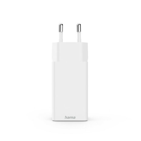 Hama Snellader GaN 1x USB-C PD 2x USB-A QC Mini-oplader 45 W Wit